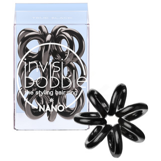 Invisibobble True Black Nano - čierne gumičky