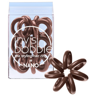 Invisibobble Pretzel Brown Nano - hnedé gumičky