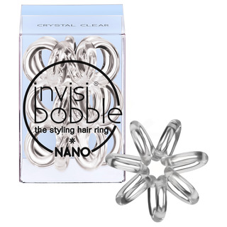 Invisibobble Krištáľovo čistá nano - priehľadné gumové pásy