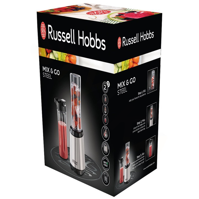 Russell Hobbs 23470-56 Mix & Go Steel Mixer