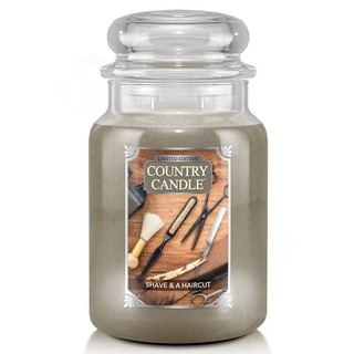 Country Candle Veľká vonná sviečka v skle Shave and Haircut 652g