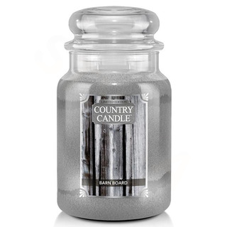 Country Candle Veľká voňavá sviečka v stodolovom doske 652G skla