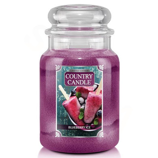 Country Candle Veľká vonná sviečka v skle Blueberry Ice 652g