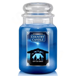 Country Candle Veľká vonná sviečka v skle Gift of Kings 652g
