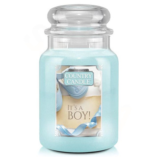 Country Candle Veľká vonná sviečka v skle It 'A Boy 652g