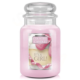 Country Candle Veľká vonná sviečka v skle It 'A Girl 652g