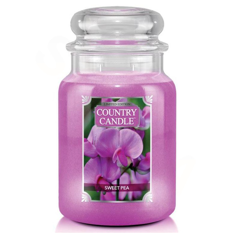Country Candle Veľká voňavá sviečka v Sweet Pea 652G