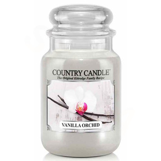 Country Candle Veľká vonná sviečka v skle Vanilla orchidea 652g