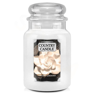 Country Candle Veľká vonná sviečka v skle Vintage Gardenia 652g