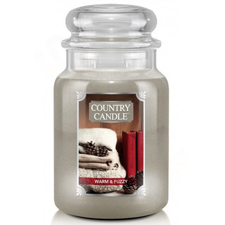 Country Candle Veľká vonná sviečka v skle Warm and Fuzzy 652g