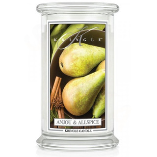 Kringle Candle Veľká vonná sviečka v skle Anjou and Allspice 624g