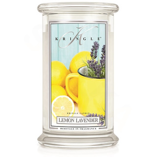 Kringle Candle Veľká vonná sviečka v skle Lemon Lavender 624g