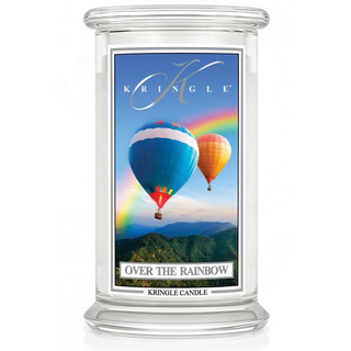 Kringle Candle Veľká vonná sviečka v skle Over the Rainbow 624g