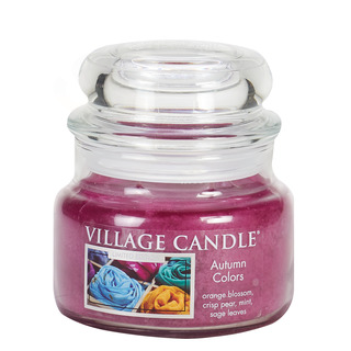 Village Candle Malá vonná sviečka v skle Autumn Colors 262g - Farby jesene