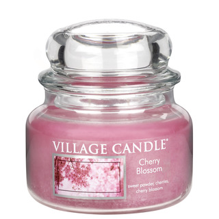 Village Candle Malá vonná sviečka v skle Cherry Blossom 262g - Čerešňový kvet