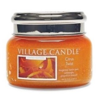 Village Candle Malá vonná sviečka v skle Citrus Twist 262g - Citrusové osvieženie