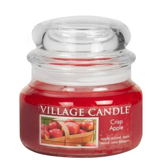Village Candle Malá vonná sviečka v skle Crisp Apple 262g - Svieža jablko