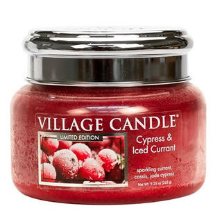 Malá vonná sviečka v skle Cypress and Iced Currant 262g - Cypriš a zamrznutý ríbezle