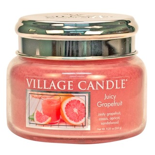 Village Candle Malá vonná sviečka v skle Juicy Grapefruit 262g