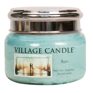 Village Candle Malé vôňu sviečku v sklenenom daždi 262g - dážď