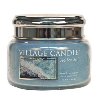 Village Candle Malá vonná sviečka v skle Sea Salt Surf 262g - Morský príboj