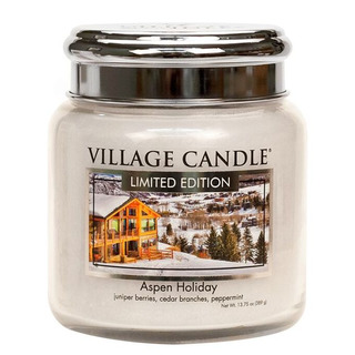 Village Candle Sviečka strednej scény v Aspen Holiday 397G - Festive Aspen