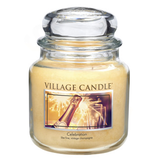 Village Candle Stredná vonná sviečka v skle Celebration 397g - Oslava