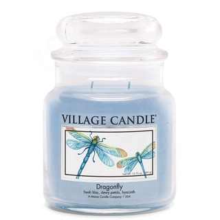 Village Candle Stredne voňavá sviečka v sklenenom Dragonfly 397g - Dragonfly