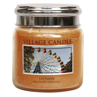 Village Candle Stredná vonná sviečka v skle Fall Festival 397g - Jesenná slávnosť