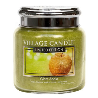 Village Candle Sviečka strednej vône v glamovom skle Apple 397G - Juicy Apple