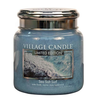 Village Candle Stredná vonná sviečka v skle Sea Salt Surf 397g - Morský príboj