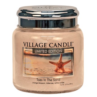 Village Candle Stredná vonná sviečka v skle Toes In The Sand 397g