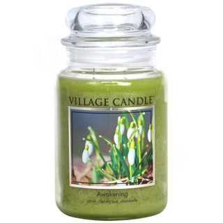 Village Candle Veľká vonná sviečka v skle Awakening 645g - Jarni prebudenie