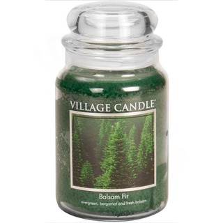 Village Candle Veľká vôňa sviečky v sklenenej Balsam FIR 645G
