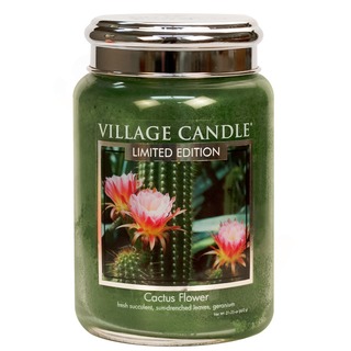Village Candle Veľká voňavá sviečka v kaktusovom kvete 645g