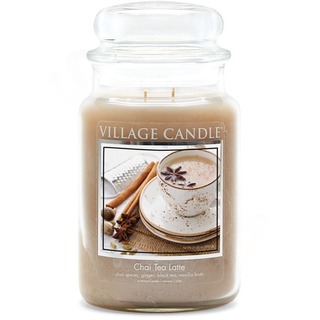 Village Candle Veľká voňavá sviečka v Chai Tea Latte 645G