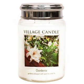 Village Candle Veľká vonná sviečka v skle Gardenia 645g - Gardénia