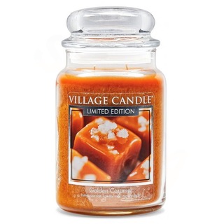 Village Candle Veľká voňavá sviečka v Golden Caramel 645G - zlatý karamel