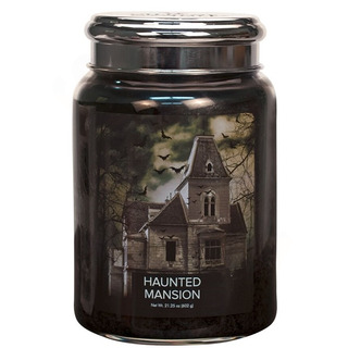 Village Candle Veľká vonná sviečka v skle Haunted Mansion 645g - Strašidelný dom