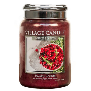 Veľká vonná sviečka v skle Holiday Chutney 645g - Sviatočné čatní