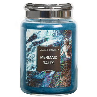 Village Candle Veľká vonná sviečka v skle Mermaid Tales 645g - Príbehy morských panien