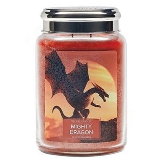 Village Candle Veľká vonná sviečka v skle Mighty Dragon 645g - Mocný drak