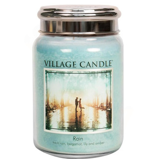 Village Candle Veľká vonná sviečka v skle Rain 645g - Dážď