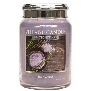 Village Candle Veľká voňavá sviečka v sklenenej relaxácii 645G