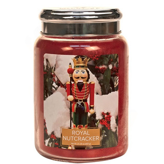 Village Candle Veľká vonná sviečka v skle Royal Nutcracker 645g - Kráľovský luskáčik