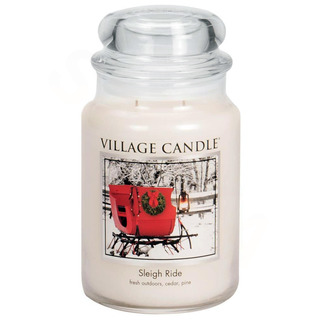 Village Candle Veľká vonná sviečka v skle Sleigh Ride 645g - Zimná vychádzka