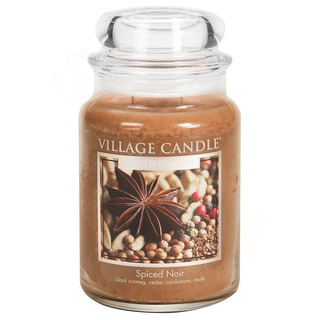 Village Candle Veľká vonná sviečka v skle Spiced Noir 645g - Korenie života