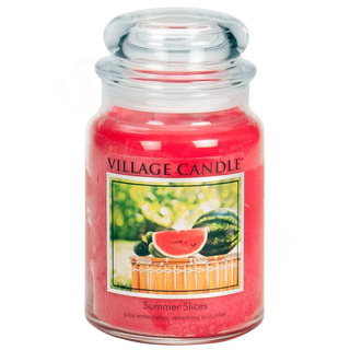 Village Candle Veľká vonná sviečka v skle Summer Slices 645g - Letný pohoda