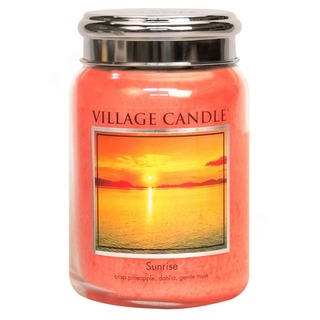 Village Candle Veľká voňavá sviečka v Sunrise 645G skla - východ slnka