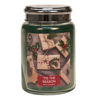 Village Candle Veľká vonná sviečka v skle'Tis the Season 645g - Sviatočný čas